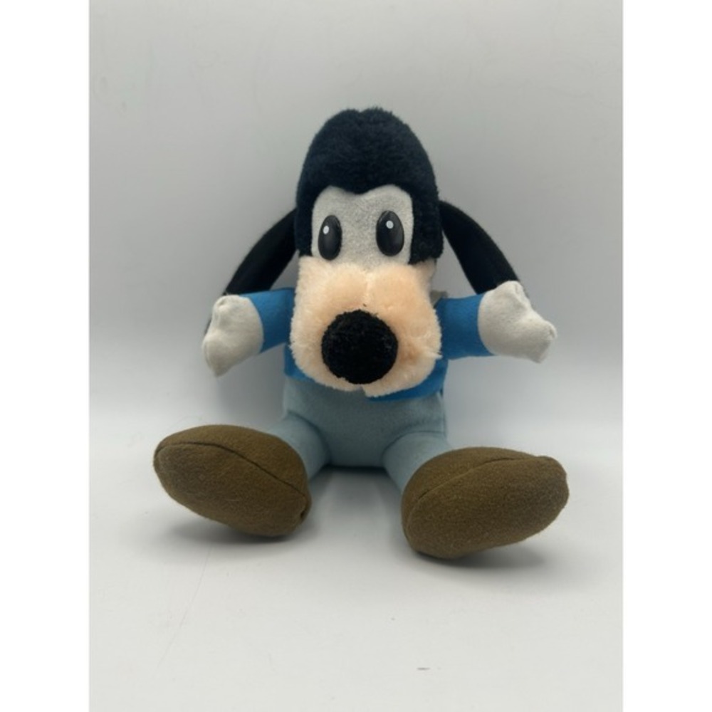 Vintage Walt‎ Disney Mickeys Christmas Carol Plush Goofy Blue Polyester